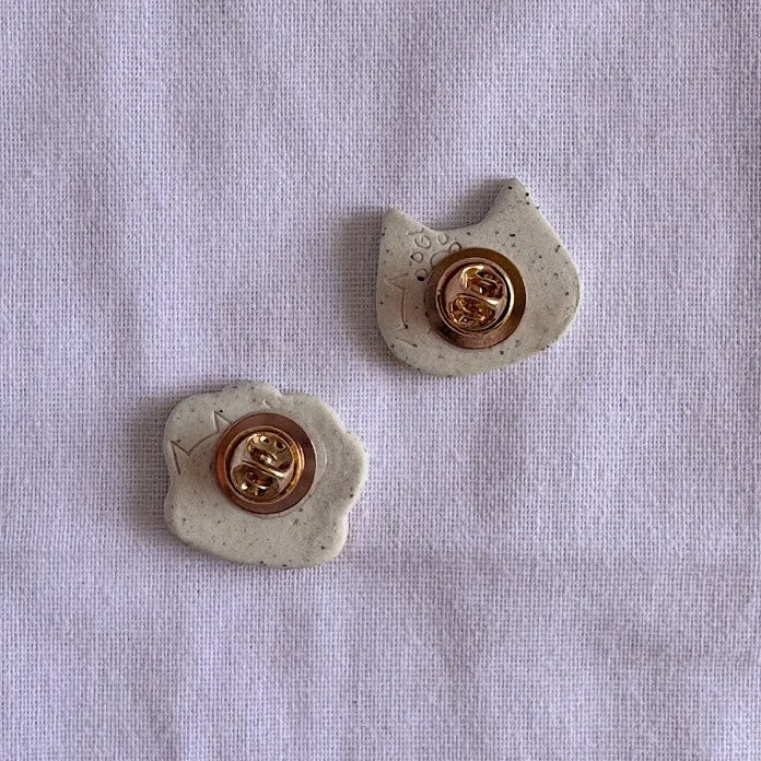 Ceramic Cat Pin